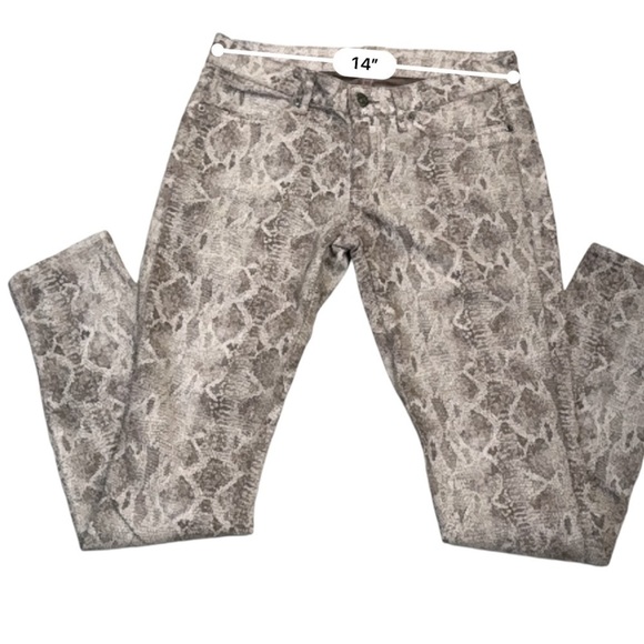 Rich & Skinny Snakeskin Print Cotton Blend Skinny Jeans, Women’s Size 27 - Picture 13 of 15